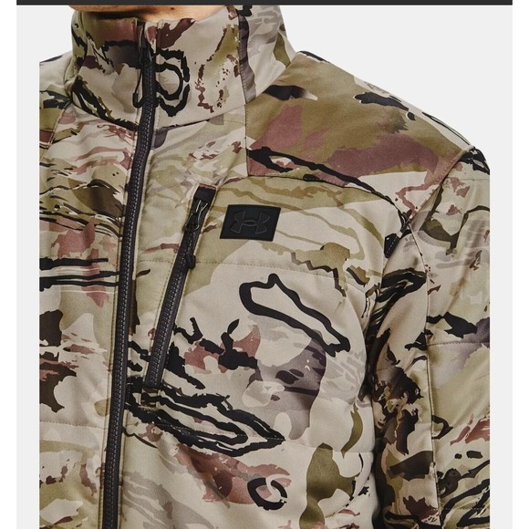 Under Armour Timber Hunting Jacket Ridge Reaper Barren Camo Extreme Season Sz M - Picture 5 of 11